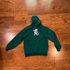 Smurf green sweatshirt